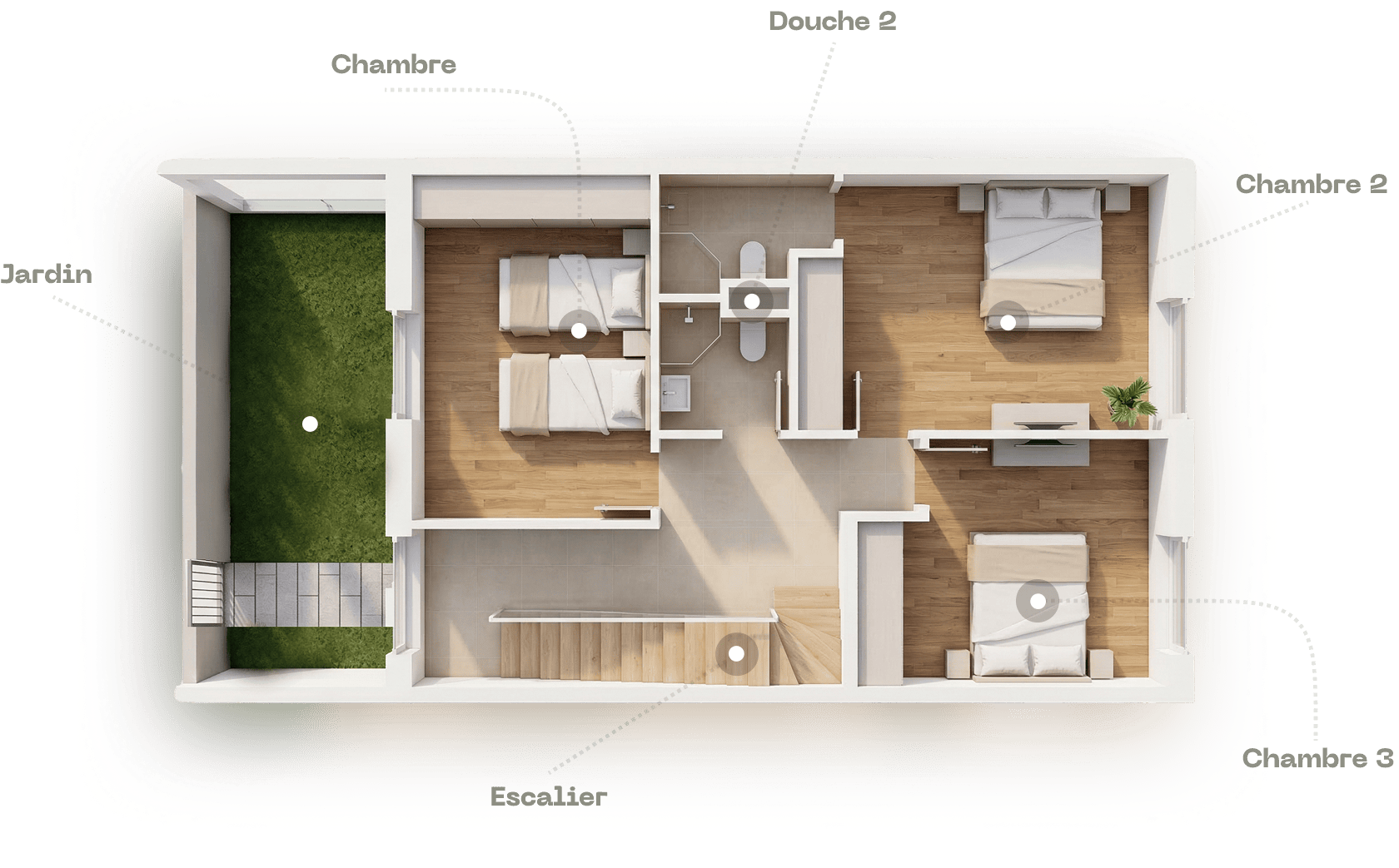 Plan Pavillon Mezzanine 3D